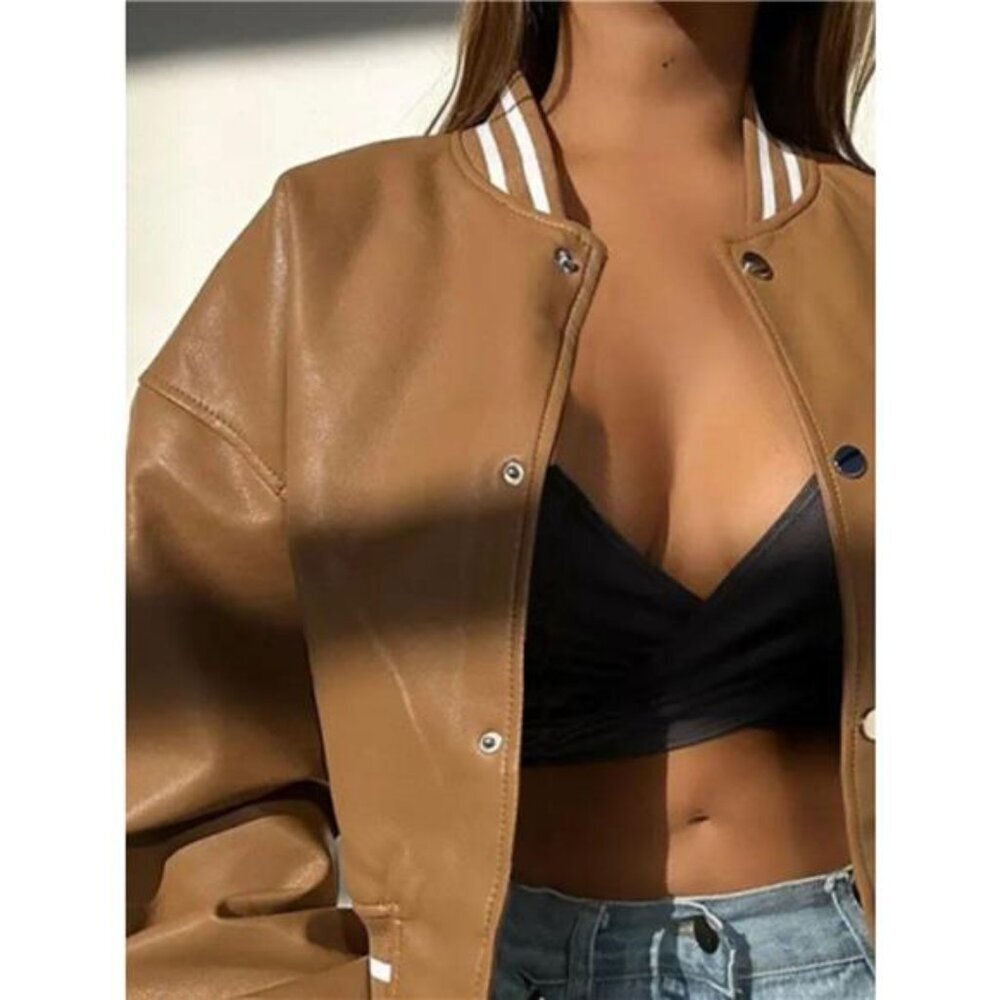 Snap Down Drop Shoulder Jacket - Picture 2 of 15